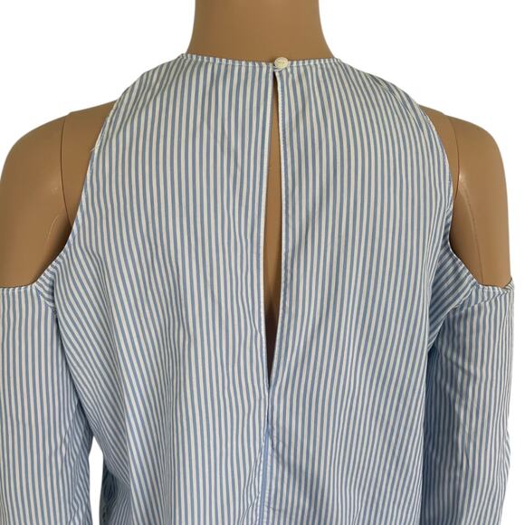 Rag & Bone Stripe Cold Shoulder Dress Minimalist Coastal Preppy Resort Chic S - Picture 6 of 9